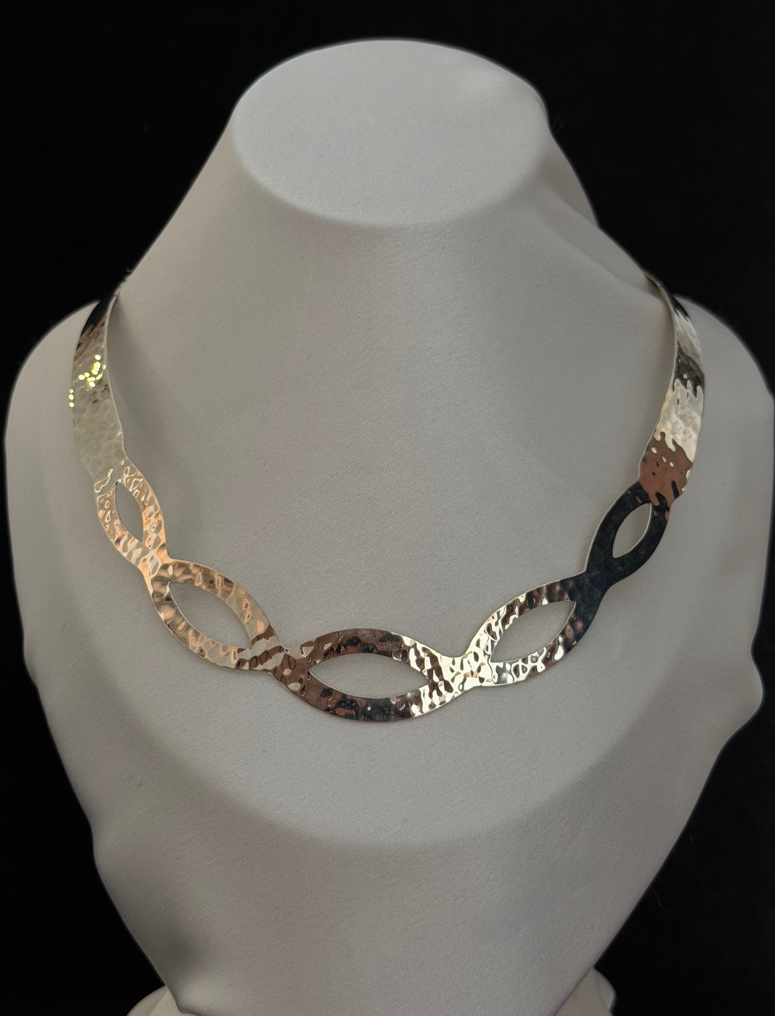 Gargantilla Martillada + Brazalete Martillado